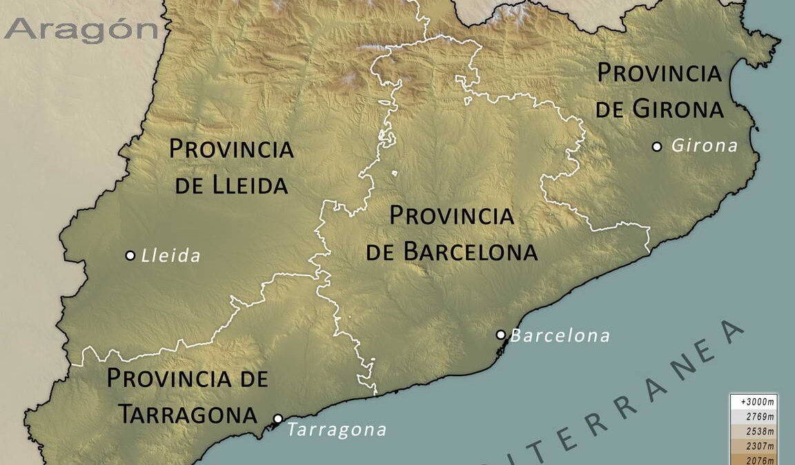 Mapa de Cataluña