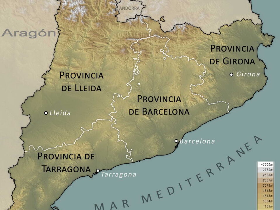 Mapa de Cataluña